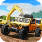 Heavy Machines & Construction Logo