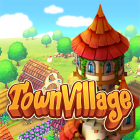Town Village: Farm Build City Logo