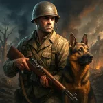 Call Of Courage WW2 Shooting Logo