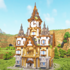 Craft Building Block World 3D Logo