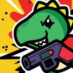 Dino With A Gun Logo
