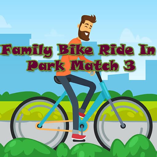 Family Bike Ride In Park Match 3 Logo