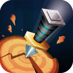 Knife Throw 3D Logo