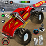 Monster Truck Race Car Game Logo