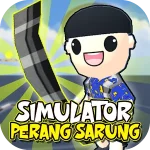 Simulator Perang Sarung 3D Logo