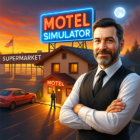 Supermarket &amp; Motel Simulator Logo
