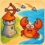 Tower Vs Crabs: Beach Defense Logo