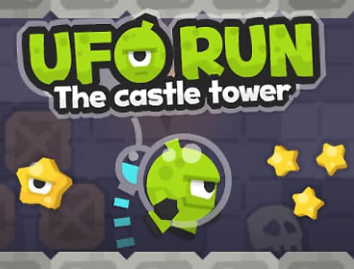 UFO Run. The Castle Tower Logo