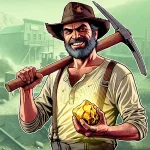 Wild West Miner - Gold Rush Logo